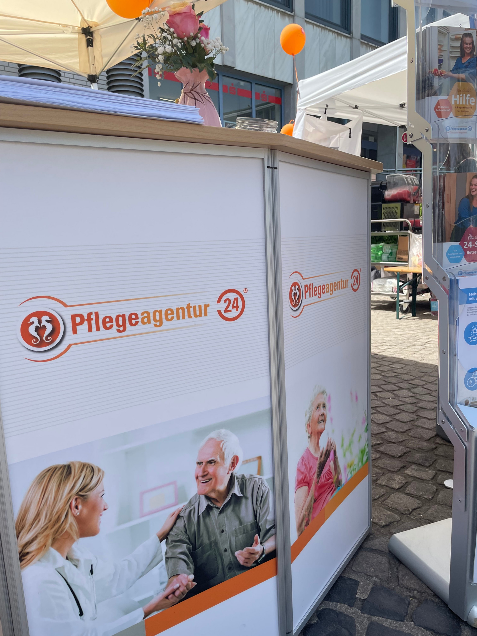 stand_pflegeagentue24_aok Stand der Pflegeagentur 24 AOK Gesundheitstag